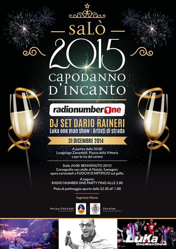 New year's party in Salo lake Garda