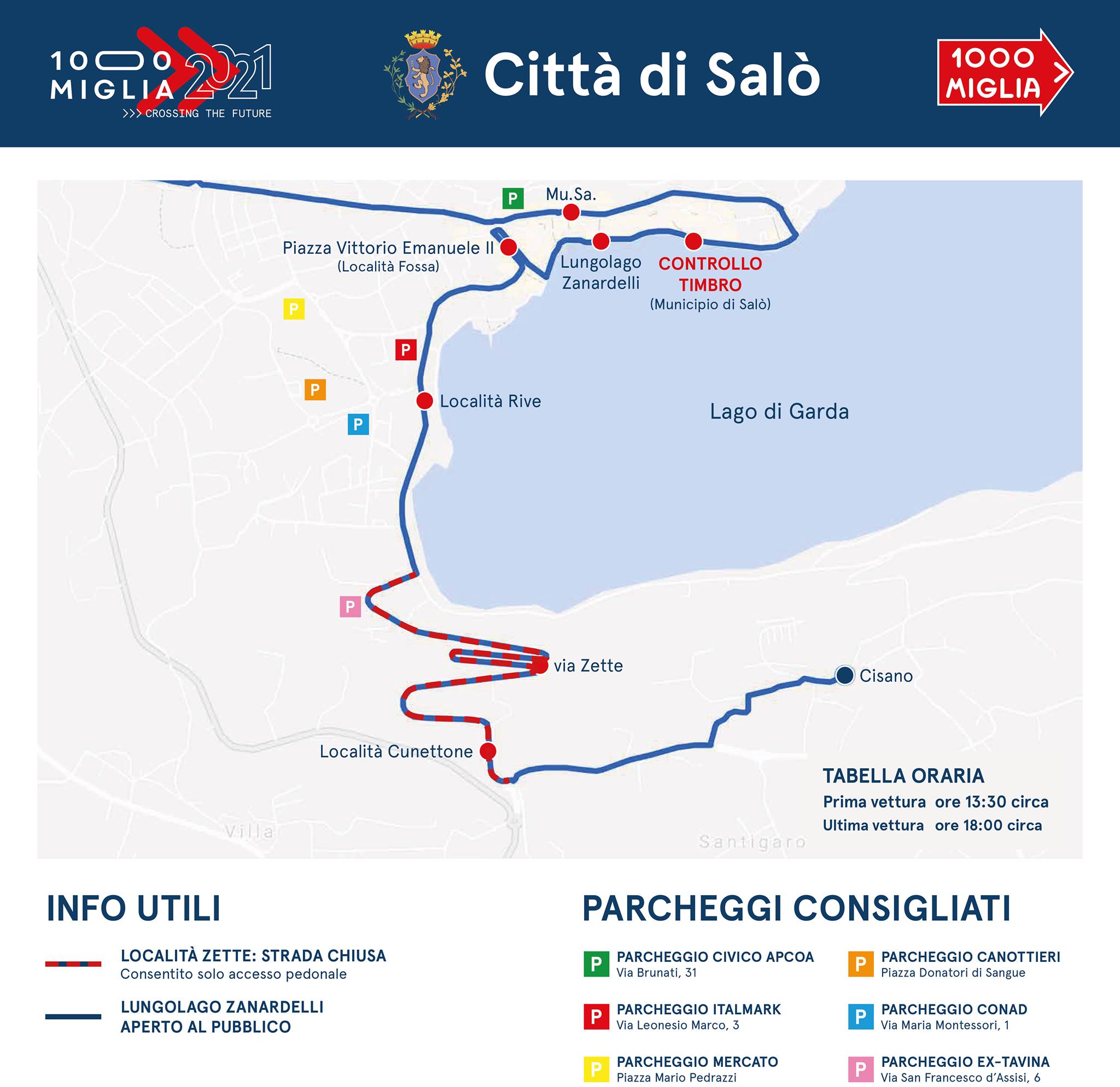 Millemiglia 2021: Ankunft in Salo am 19. Juni